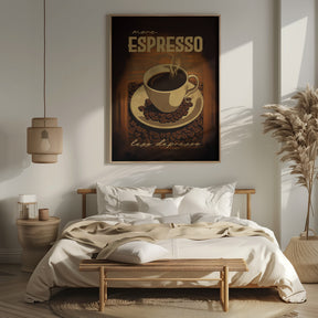 More Espresso   Less Depresso Poster