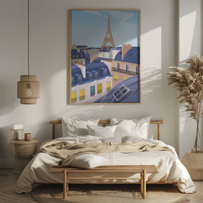 Paris Rooftops Poster