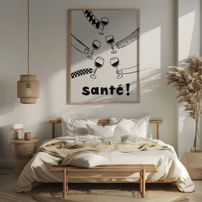 Santé Wine Party with Friends Poster