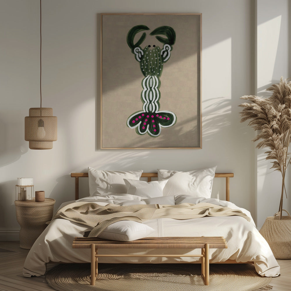 GREEN LOBSTER Poster