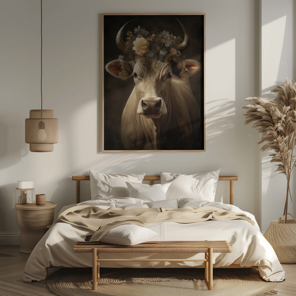 Bull Portrait Poster