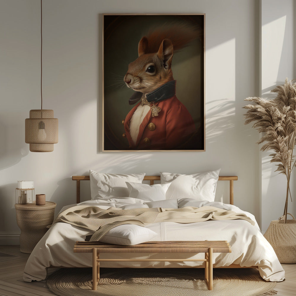 Squirrel Portrait Poster