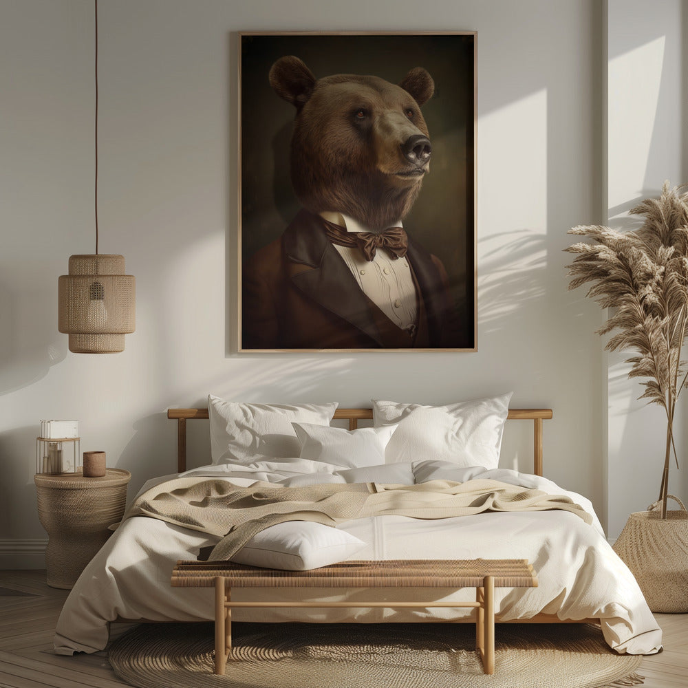 Bear Portrait Poster