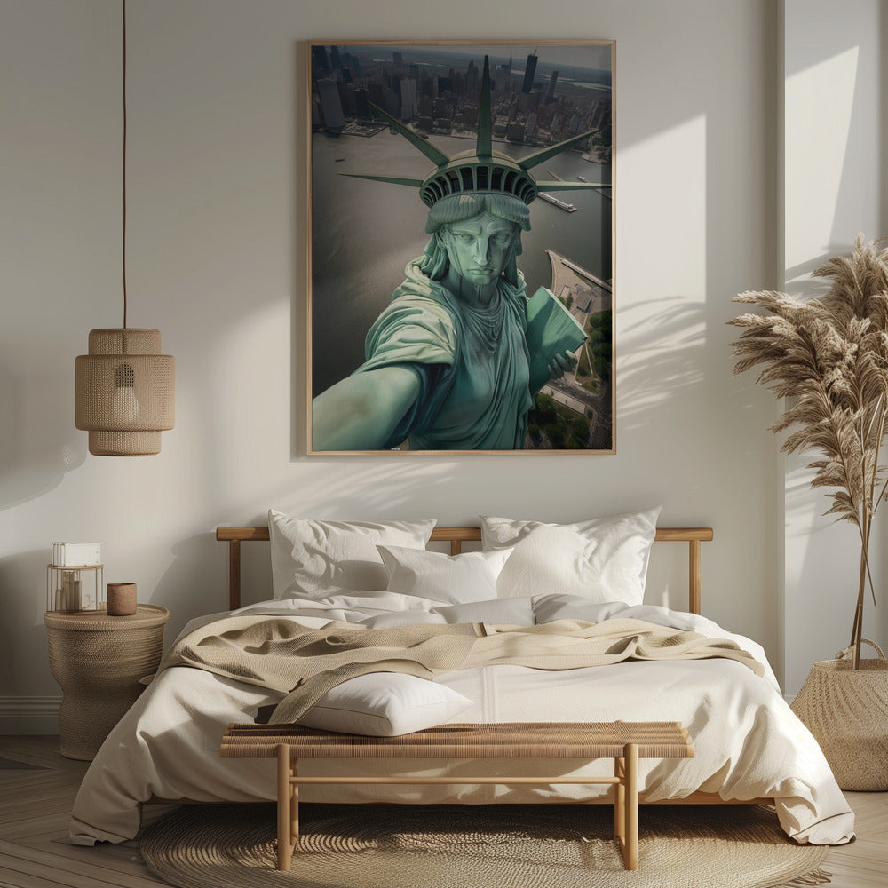 The Statue of Liberty Selfie Poster