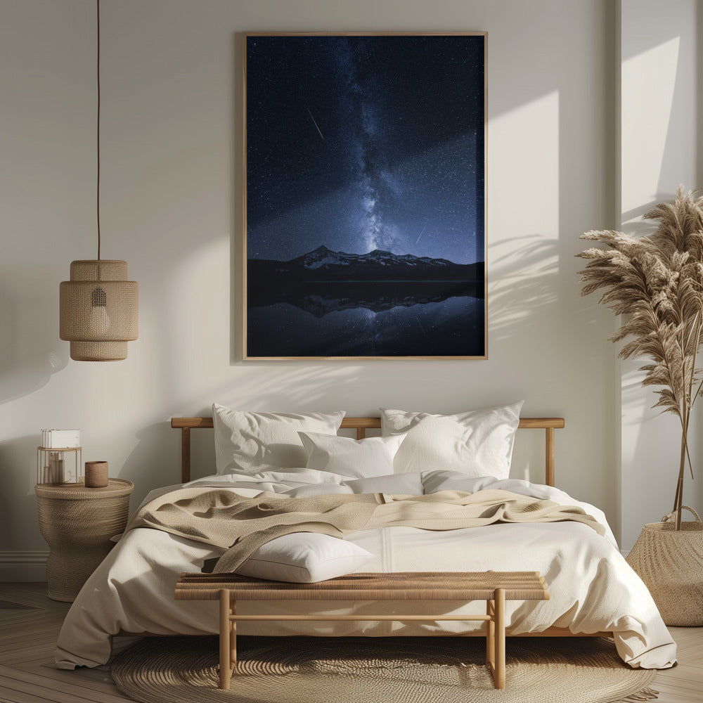 Galaxies Reflection Poster