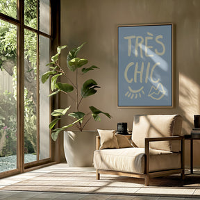 Très Chic Blue Poster