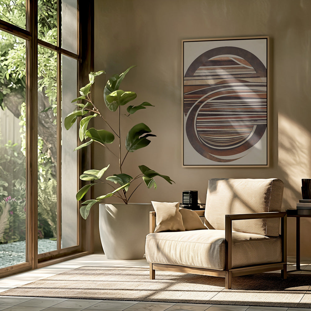 Curved Wood Poster