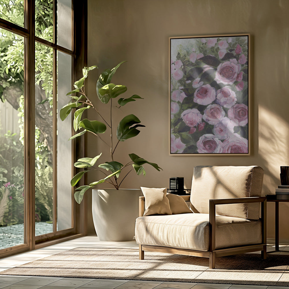 Aurorie painterly roses Poster