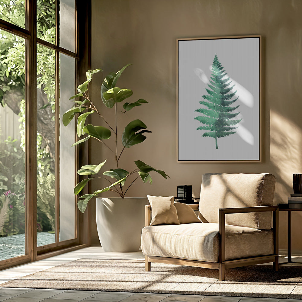 Watercolor fern Poster