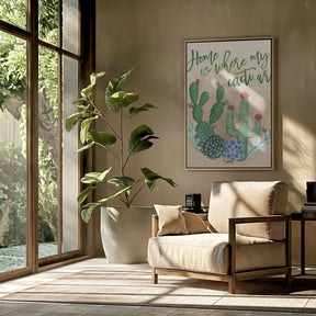 Home is where my cacti are Poster