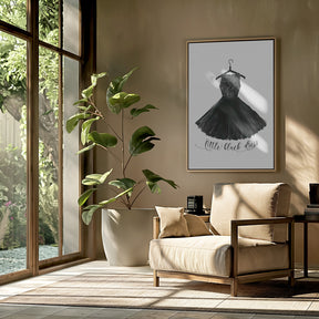 Little black dress in hanger Poster