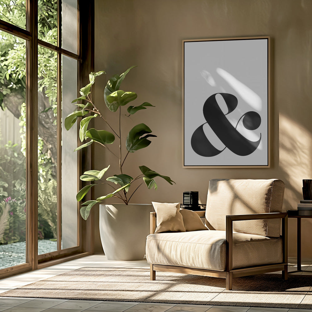 Scandi ampersand Poster