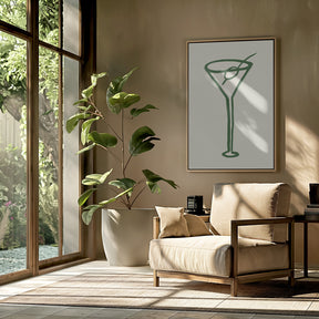 Cocktail Green Poster