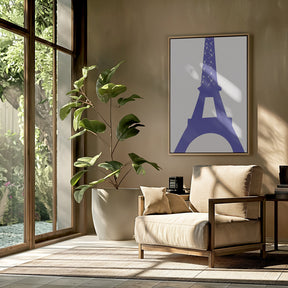 Eiffel Bleu Poster