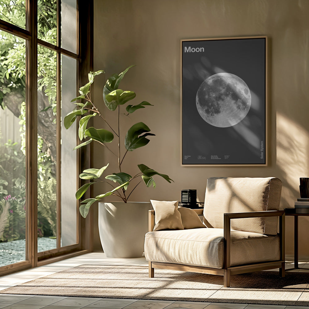 Solar System Moon Poster