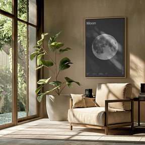 Solar System Moon Poster