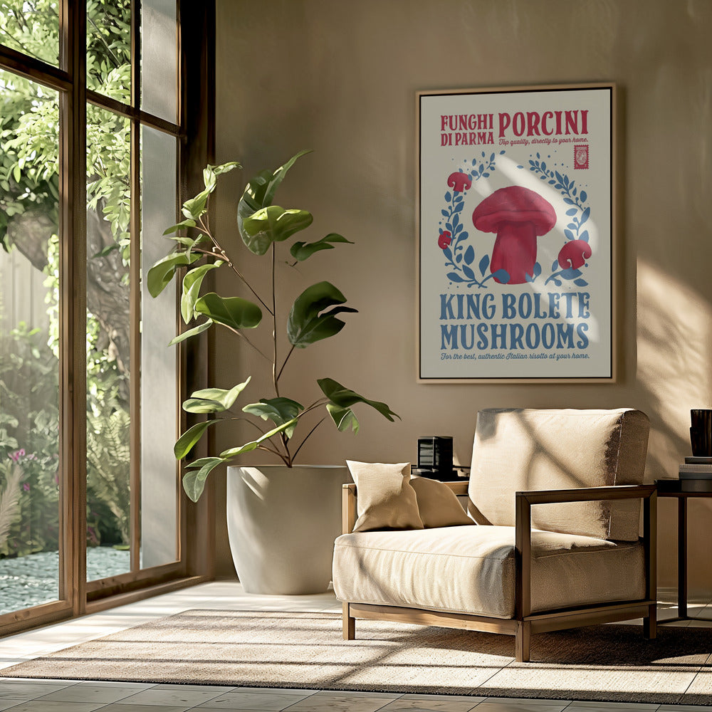 Porcini kitchen print Poster