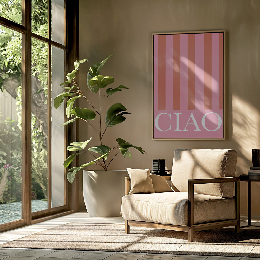 Ciao Stripes Poster