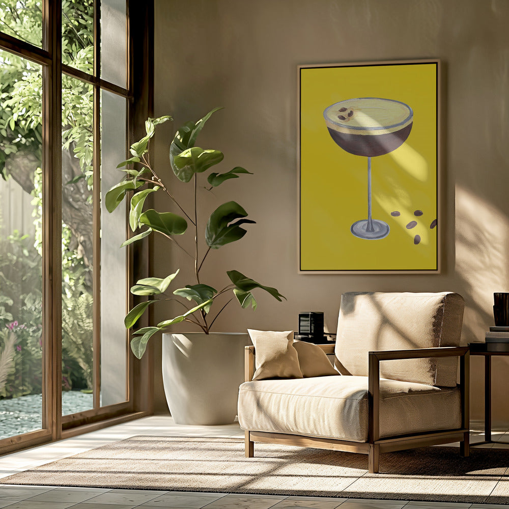 Espresso Martini Buttercup Yellow Poster