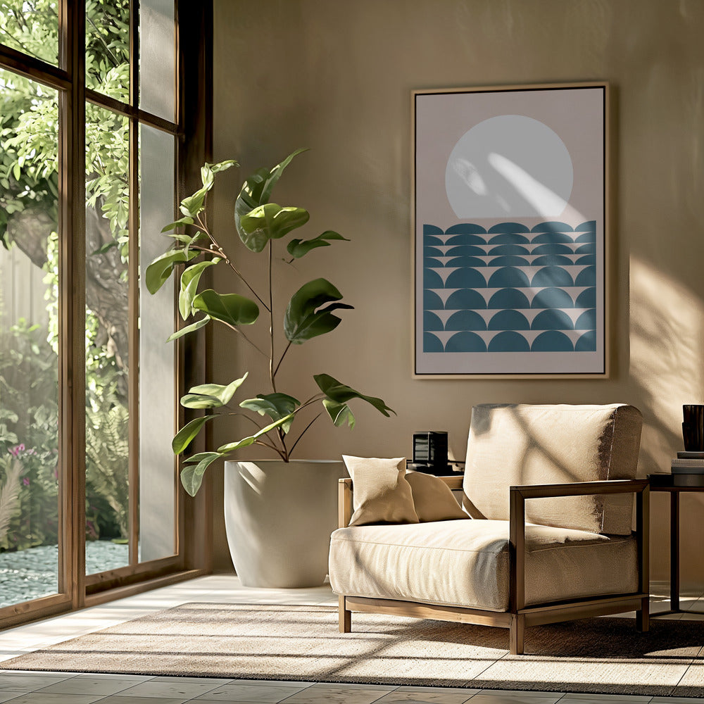 Geometrical Seascape Poster