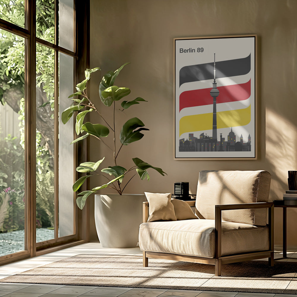 Berlin Retro Travel Print Poster