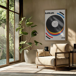 Bauhaus Musik Retro Illustration Poster