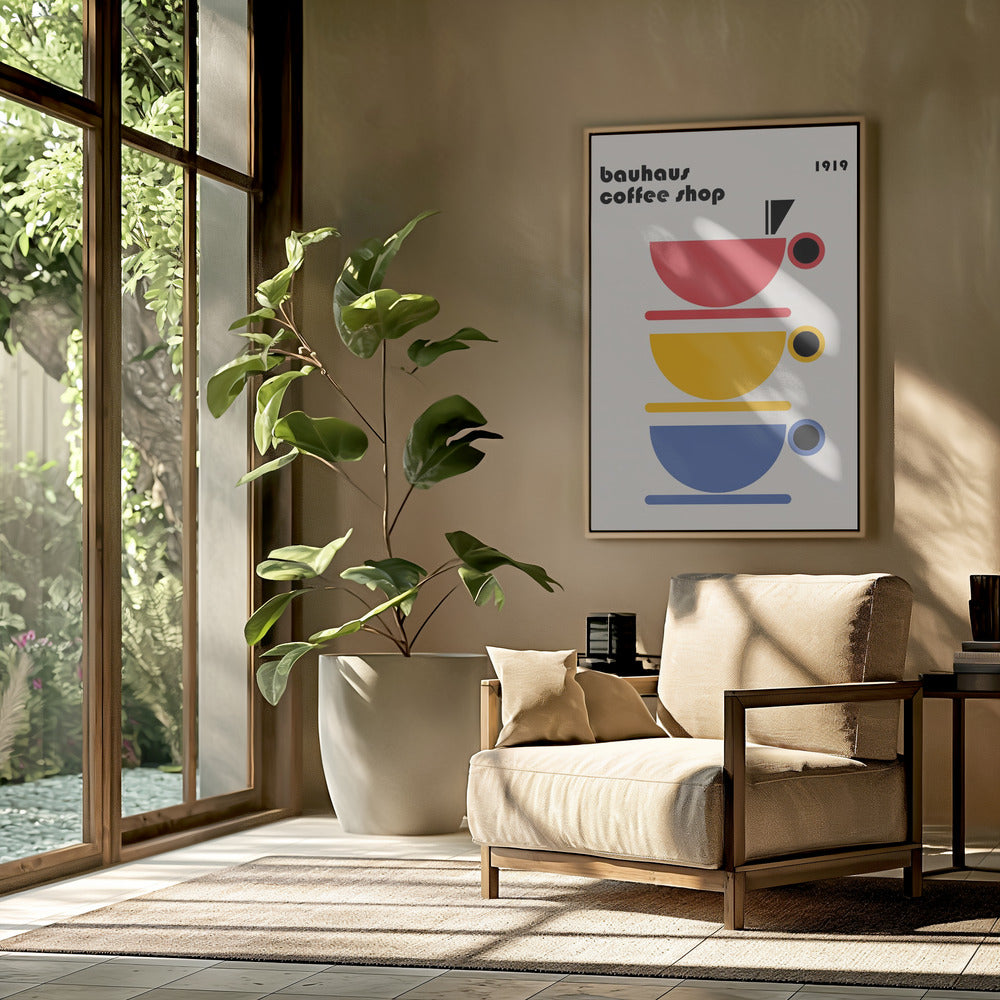 Bauhaus Coffee Minimalist Poster