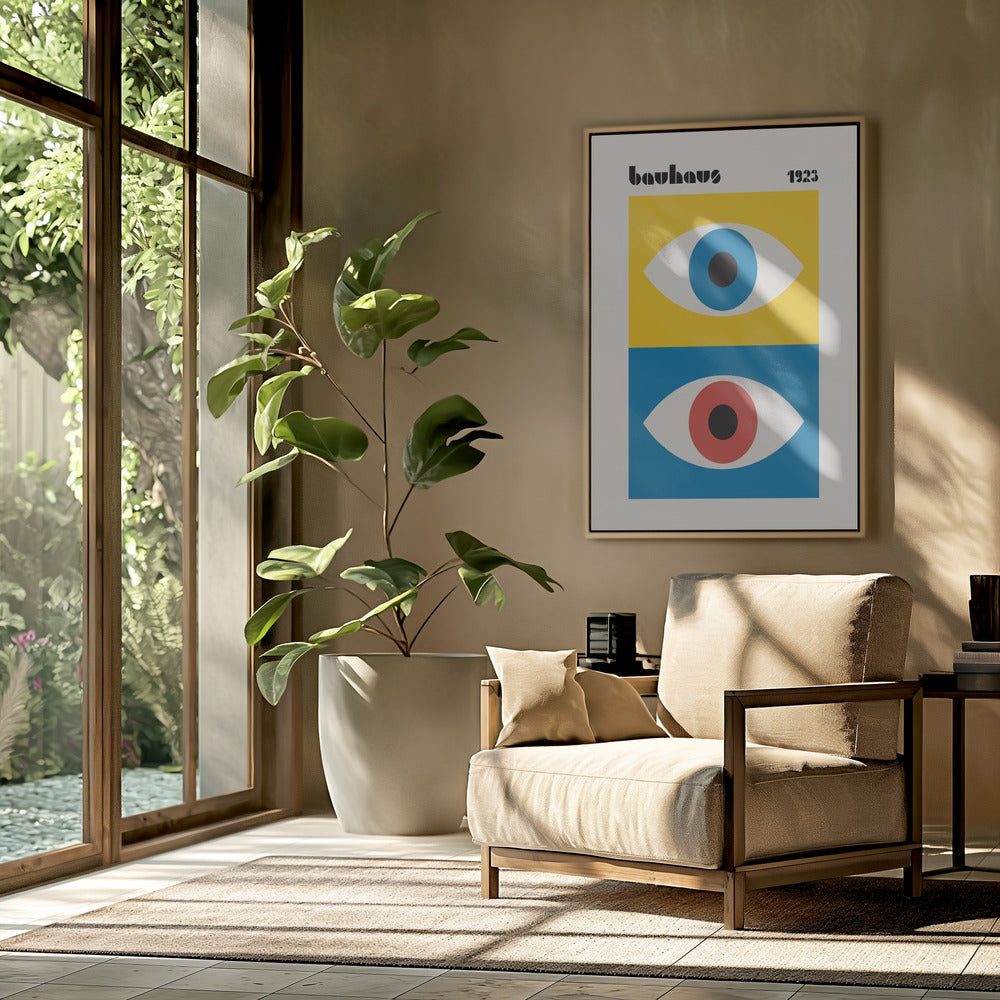 Bauhaus Eyes Abstract Poster