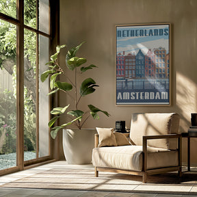 Amsterdam Travel Print Poster