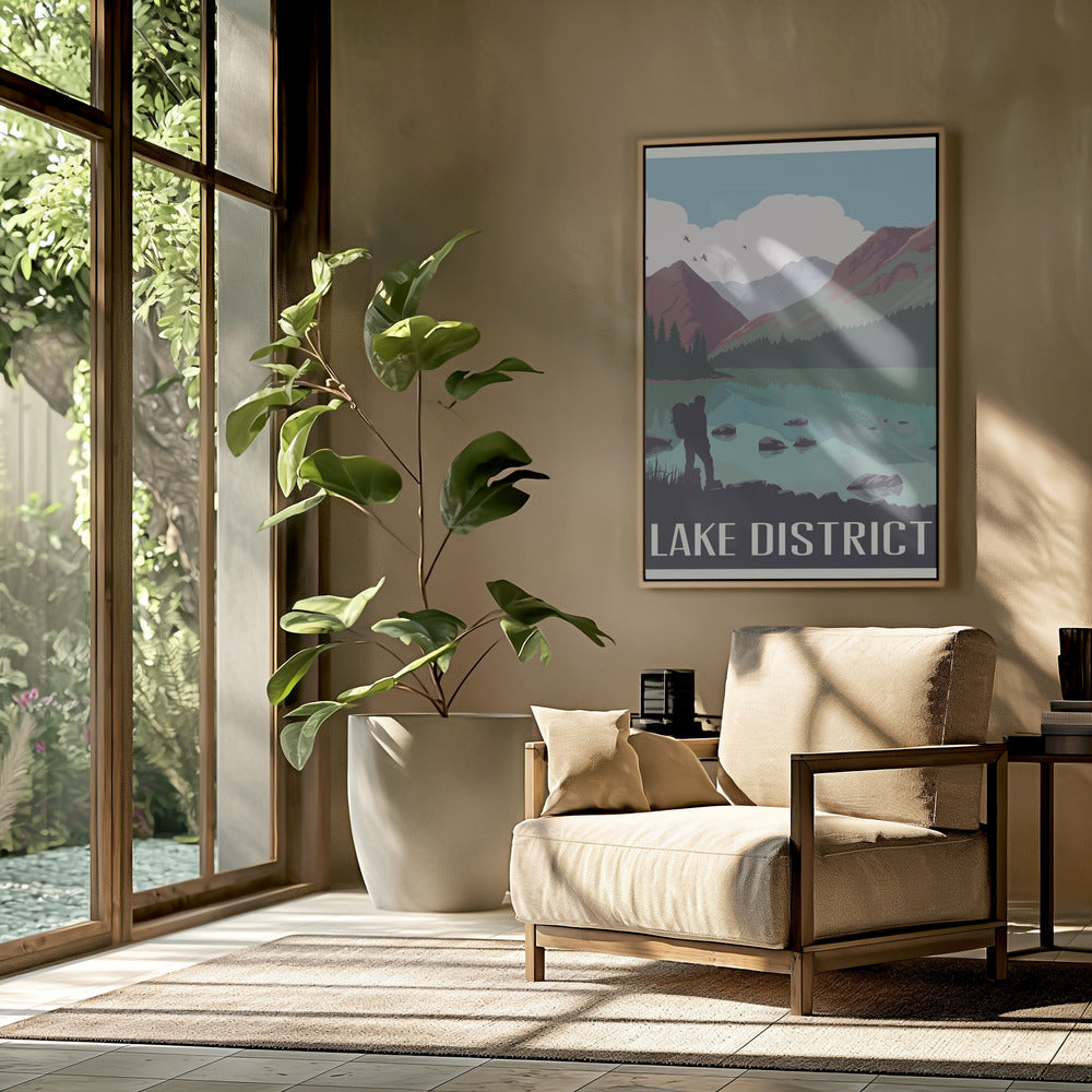 Lake District Travel Print Poster