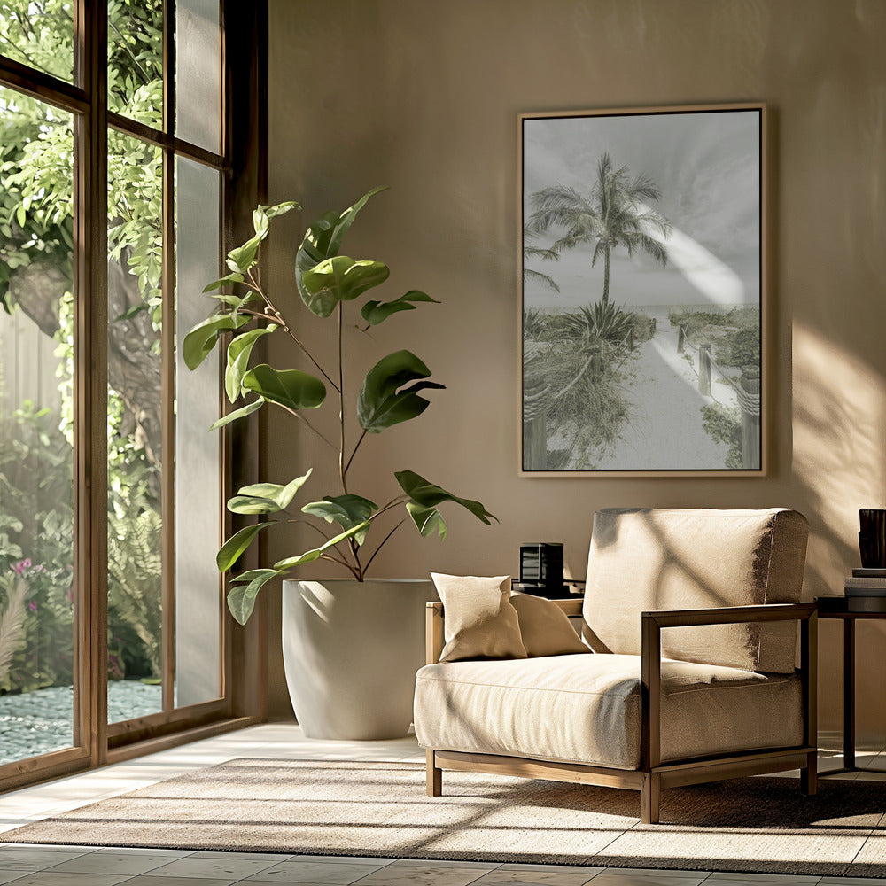 Vintage path to the beach Poster