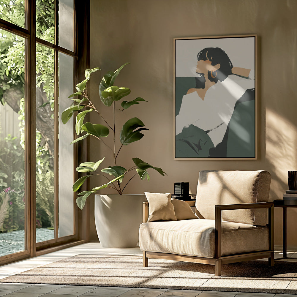 Relaxing woman Poster