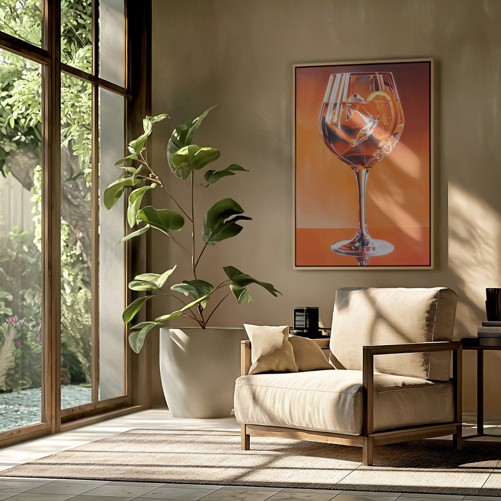 Aperol Spritz Orange Poster