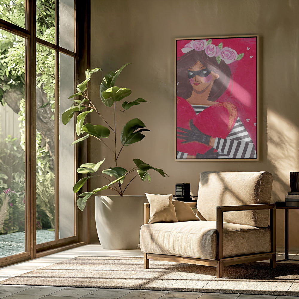 Portrait woman you stole my heart Poster