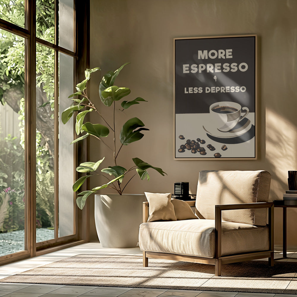 More Espresso - Less Depresso Poster