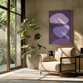 Abstract Forms Violet Poster