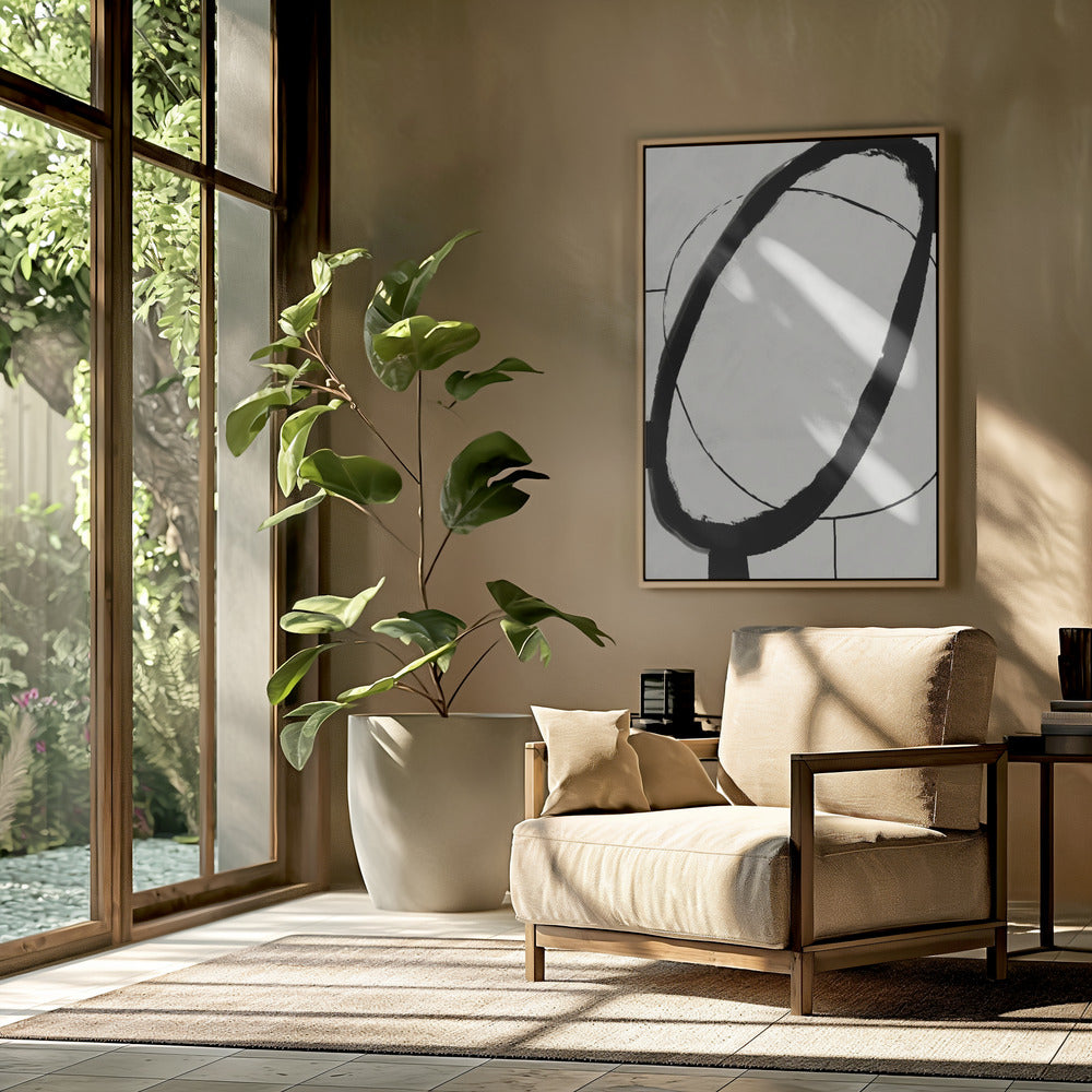 Black Strokes No 11 Poster