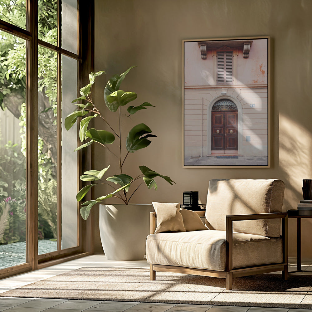 Bologna in Pink | Italy travel photography Poster