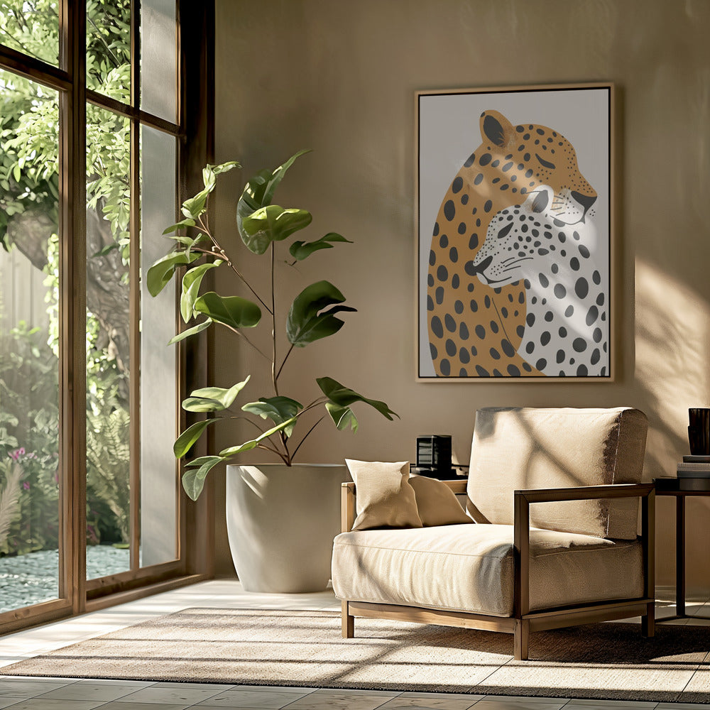 Leopard Mom Poster