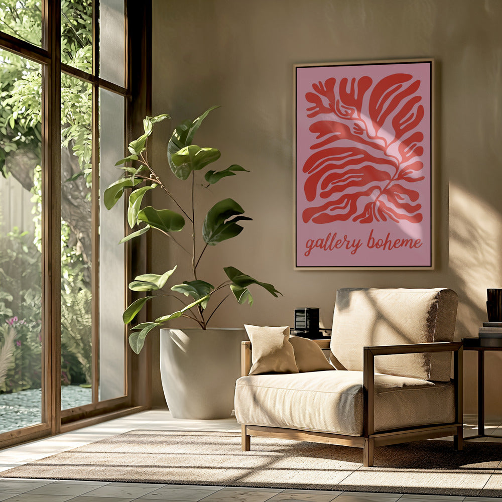 Pinkredgalleryboheme Ratioiso Poster