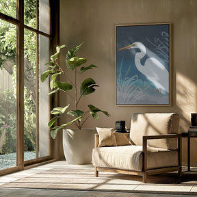 Egret Copy Poster