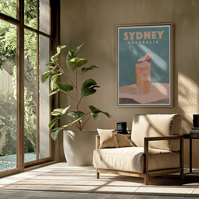 Sydney Australia Cocktail Bar Decor Poster