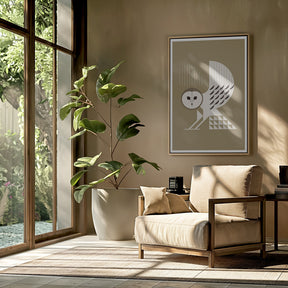 Golden Animals - Barn Owl (Gold) Poster