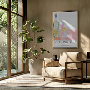 Sole, vino, gioia Poster