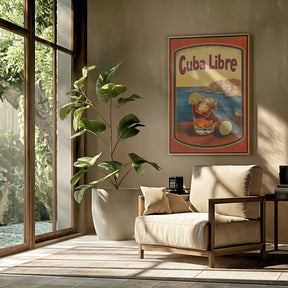 Cuba Libre Vintage Commercial Poster