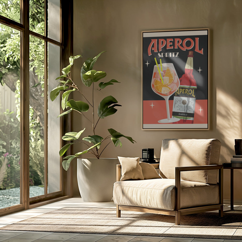 Aperol Spritz_Black Poster