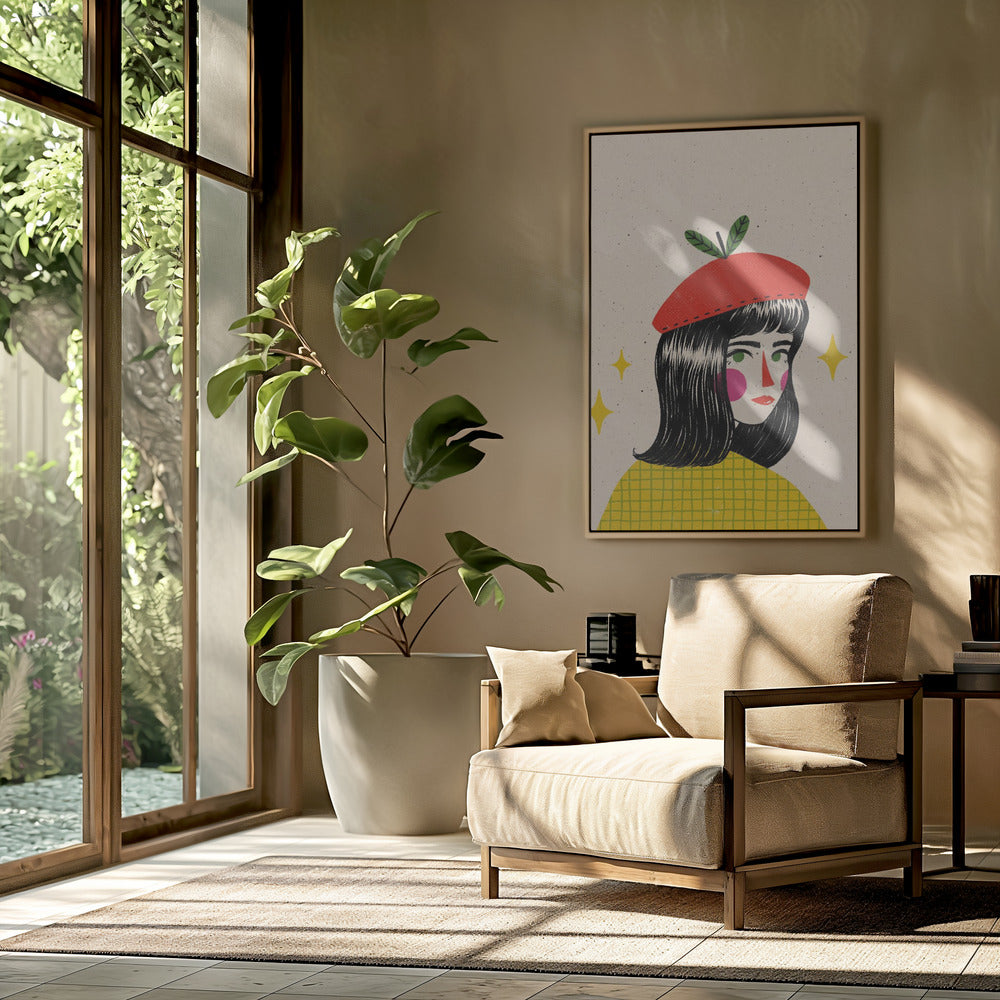 Apple Beret Poster