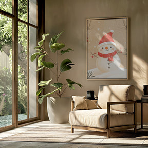 Christmas Snowman Poster