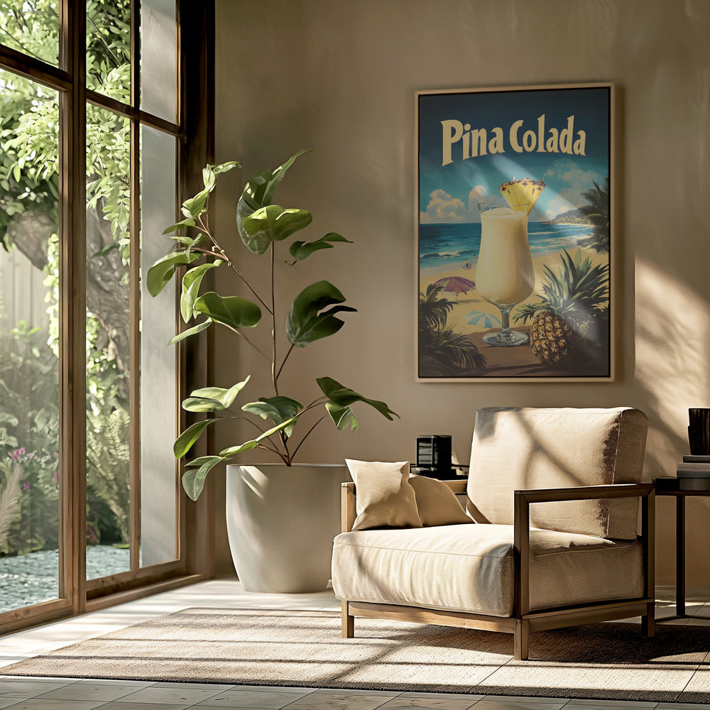 Pina Colada Vintage Poster