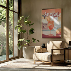 Aperol Spritz Tropical Poster